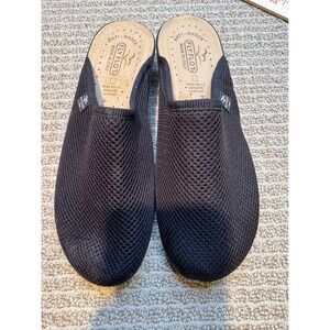Fly Flot women's  Black Mesh Anti-Shock Clogs Made‎ in Italy Size 39 8.5
